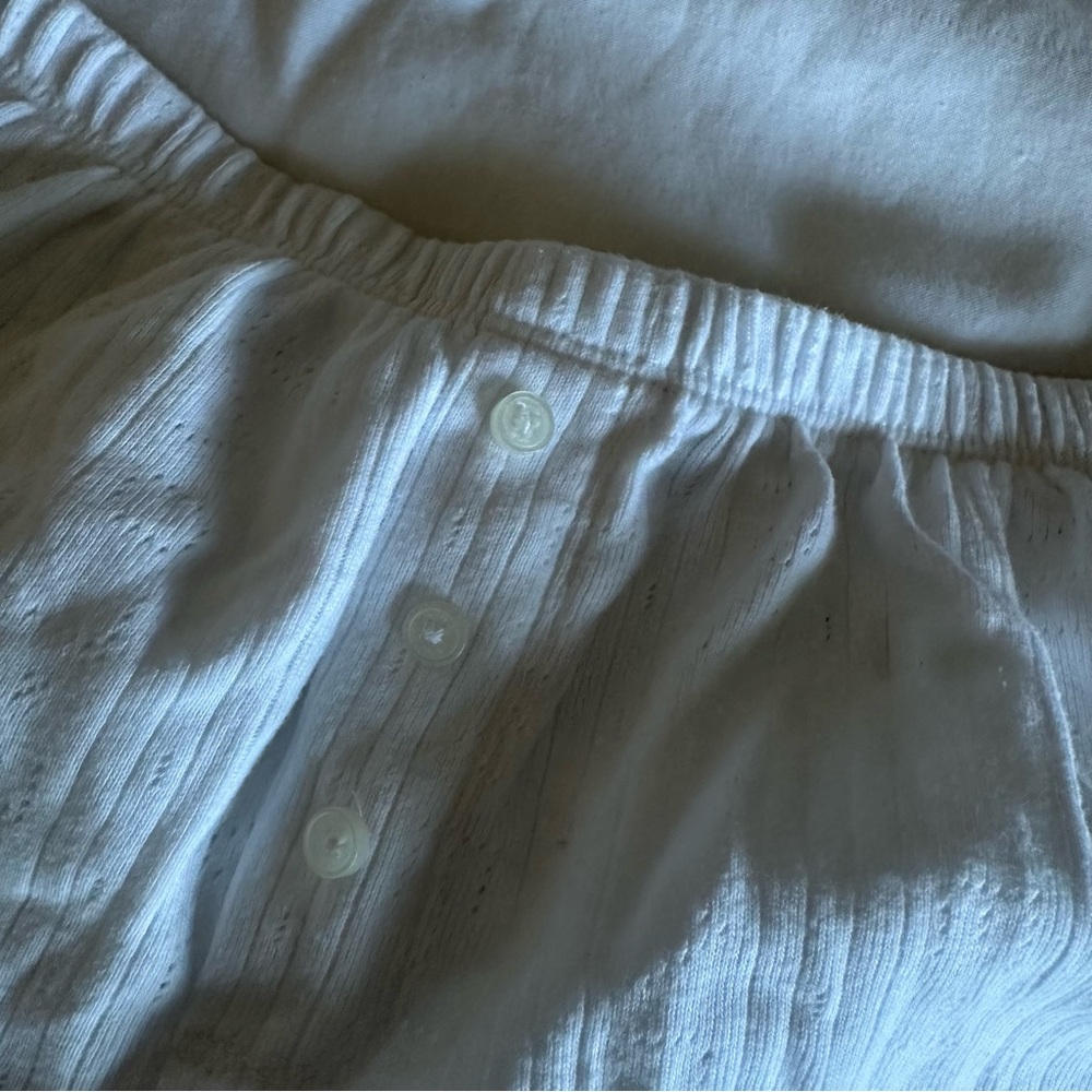 White PJ Shorts - Picture 3 of 7